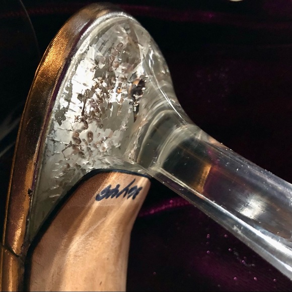 Vintage J. Renee See Through Cinderella Shoes Sz. 8 - Picture 9 of 13